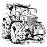 Intricate Detailed Tractor Coloring Pages 2