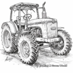 Intricate Detailed Tractor Coloring Pages 4