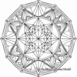 Intricate Diamond Mandala Coloring Pages 3