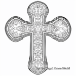 Intricate Faith Symbol Adult Coloring Pages 1