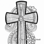 Intricate Faith Symbol Adult Coloring Pages 2