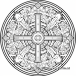 Intricate Faith Symbol Adult Coloring Pages 4