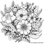 Intricate Floral Coloring Sheets for Adults 1
