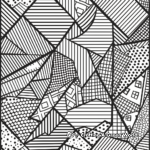 Intricate Geometric Dot Coloring Pages 1