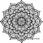 Intricate Geometric Mandala Coloring Pages 4
