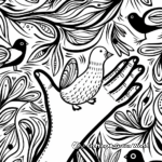 Intricate Gratitude & Nature Coloring Pages 4
