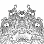 Intricate Groundhog Day Celebration Scene Coloring Pages 3