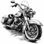 Intricate Harley Davidson Road King Coloring Pages 2