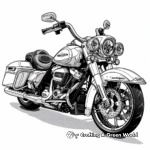 Intricate Harley Davidson Road King Coloring Pages 3