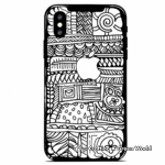 Intricate iPhone 8 Plus Coloring Sheets 4