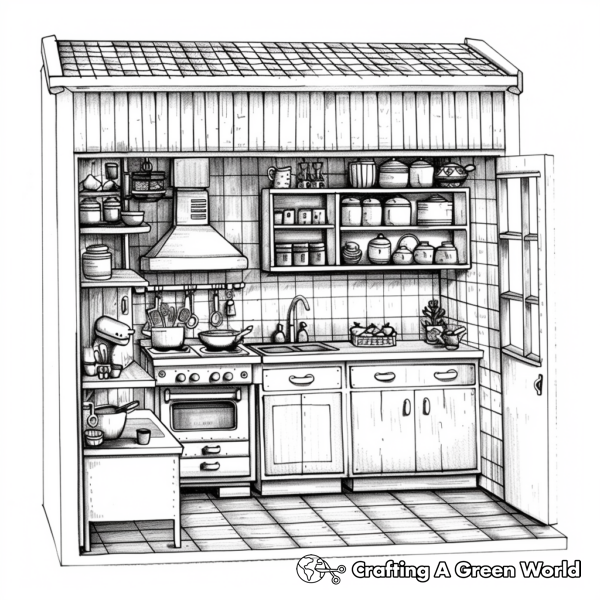 Doll House Coloring Pages - Free &amp; Printable!