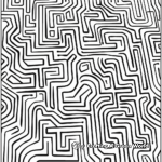 Intricate Labyrinth Maze Coloring Pages 2