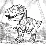 Intricate Lego Jurassic World Dinosaur Puzzle Coloring Pages 1