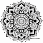 Intricate Mandala Marker Coloring Pages 3