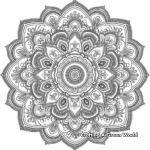 Intricate Monday Mandala Coloring Pages for Adults 1