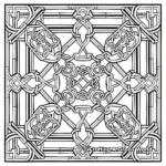 Intricate Oriental Pattern Coloring Pages 1