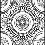 Intricate Oriental Pattern Coloring Pages 2