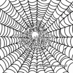 Intricate Pattern Spider Web Coloring Pages 2