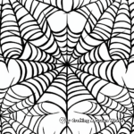 Intricate Pattern Spider Web Coloring Pages 3