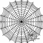 Intricate Pattern Spider Web Coloring Pages 4
