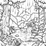Intricate Rainforest After Rain Shower Coloring Pages 2