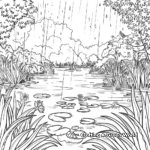 Intricate Rainforest After Rain Shower Coloring Pages 3