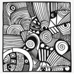 Intricate Sharpie Geometric Designs Coloring Pages 3
