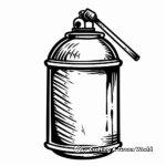 Intricate Spray Paint Can Coloring Pages 1