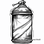Intricate Spray Paint Can Coloring Pages 2