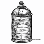 Intricate Spray Paint Can Coloring Pages 3
