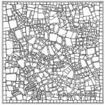 Intricate Square Mosaic Coloring Pages 2