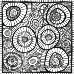 Intricate Square Mosaic Coloring Pages 3