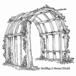 Intricate Sukkah Design Coloring Pages 1