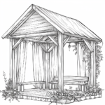 Intricate Sukkah Design Coloring Pages 2