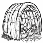 Intricate Sukkah Design Coloring Pages 3