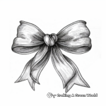 Intricate Victorian Bow Coloring Pages 2