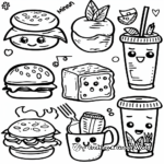 Inventive Vegetarian Menu Coloring Pages for Green Minds 4