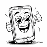 iPhone and Accessories Coloring Pages 2