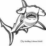 Jaw-Dropping Hammerhead Shark Coloring Pages 1