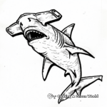 Jaw-Dropping Hammerhead Shark Coloring Pages 2