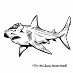 Jaw-Dropping Hammerhead Shark Coloring Pages 3