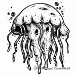 Jellyfish Slime Coloring Pages under the Sea 1