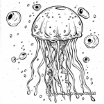 Jellyfish Slime Coloring Pages under the Sea 4