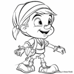 Jiminy Cricket and Pinocchio Coloring Pages 2