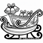 Jingling Bells and Sleigh Coloring Pages 2