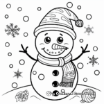 Joyful Snowman Storyline Coloring Pages 3