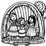 Judaica Art Inspired Sukkot Coloring Pages 2