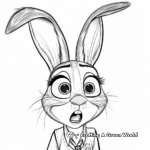 Judy Hopps: Zootopia's Brave Bunny Coloring Pages 3