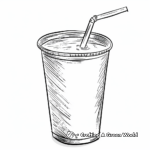 Juice Cup Coloring Pages 4