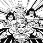 Justice League Theme Coloring Pages 1